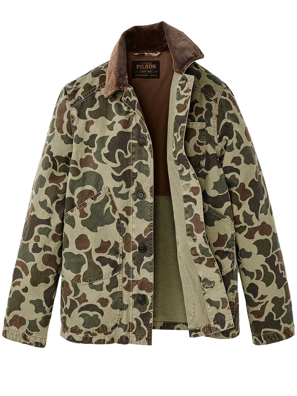 FILSON-CANVAS OUTFITTER JACKET-FMCPS0138 384 TUNDRA SHRUB CAMO