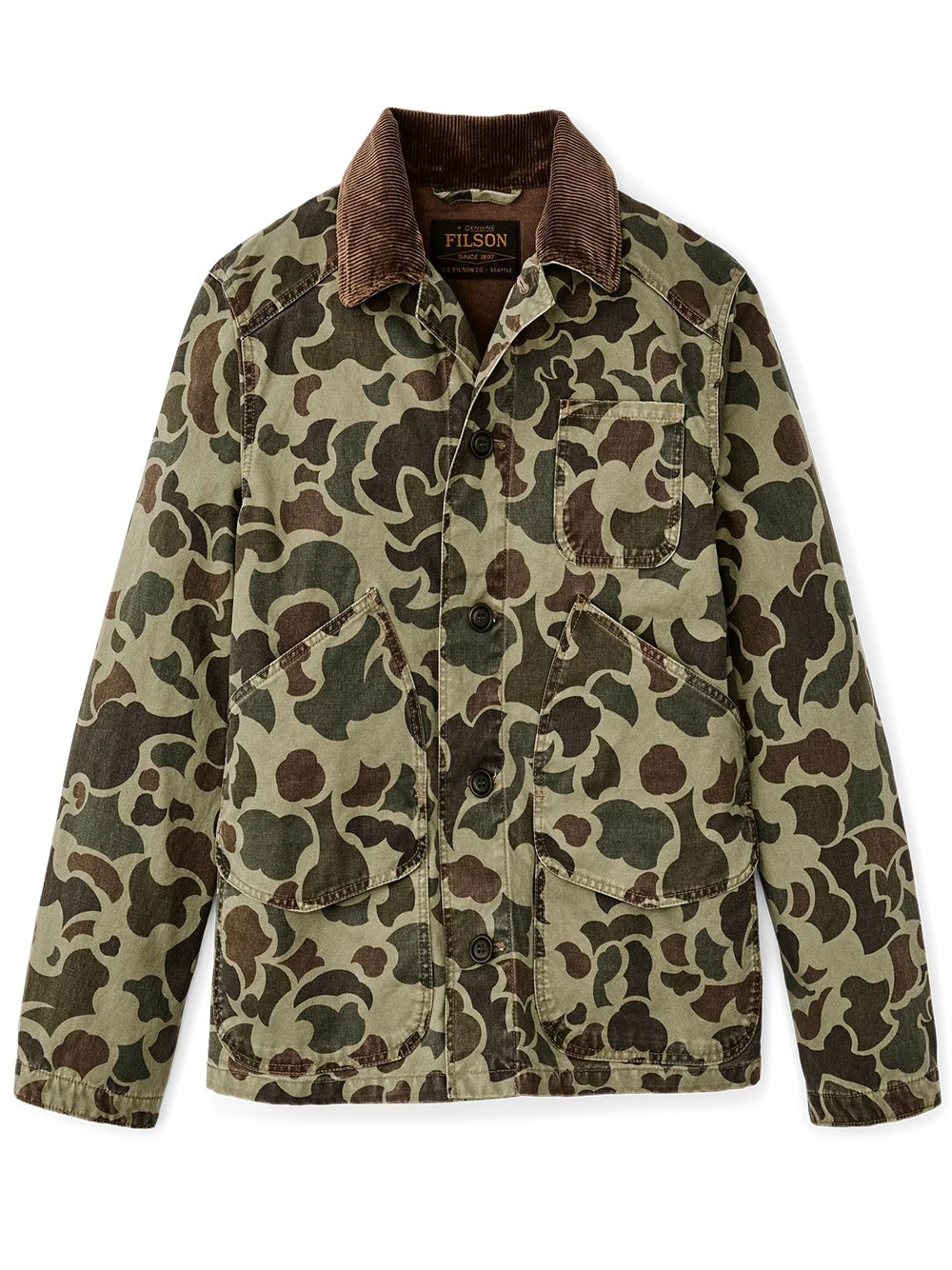 FILSON-CANVAS OUTFITTER JACKET-FMCPS0138 384 TUNDRA SHRUB CAMO