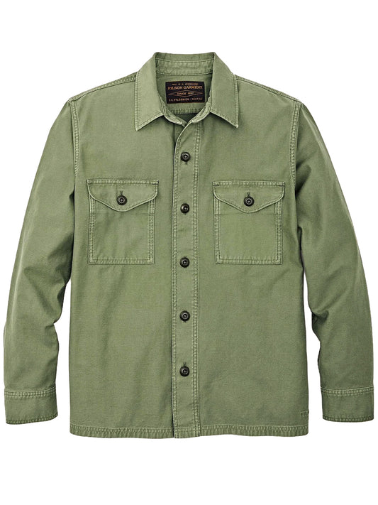 FILSON-FIELD JAC-SHIRT-FMOSH0015 391 WASHED FATIGUE GREEN