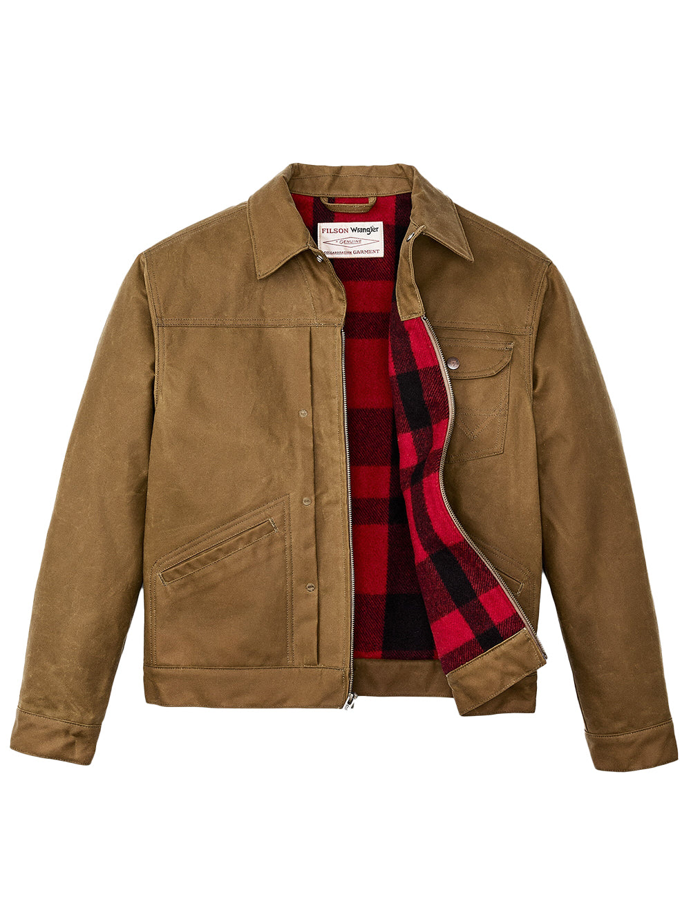 FILSON-FILSON X WRANGLER ADVENTURE JACKET-FMCPS0148 TAN