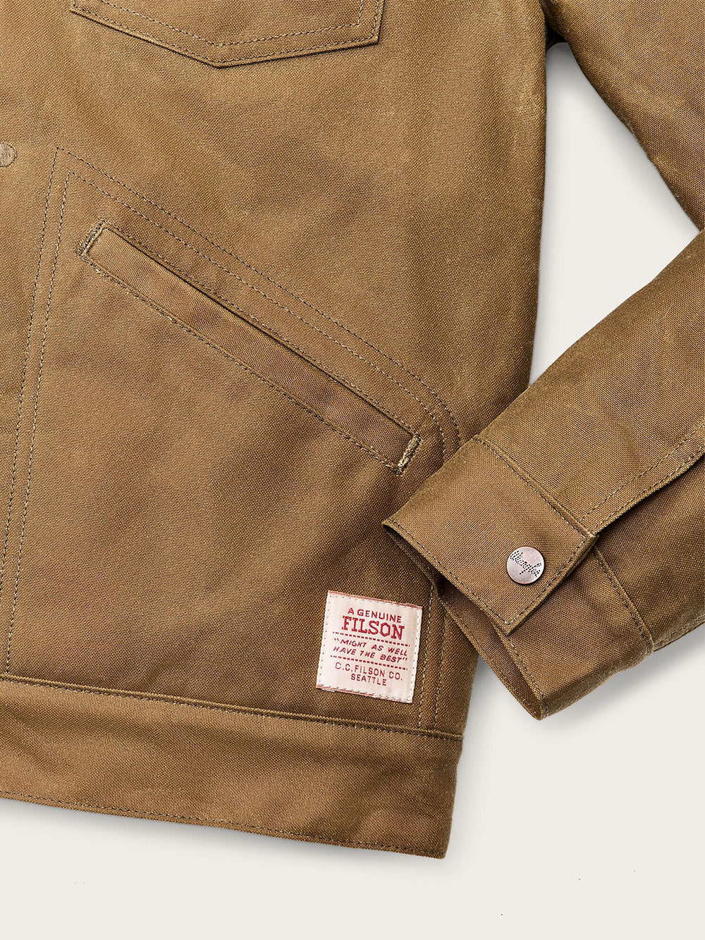 FILSON-FILSON X WRANGLER ADVENTURE JACKET-FMCPS0148 TAN