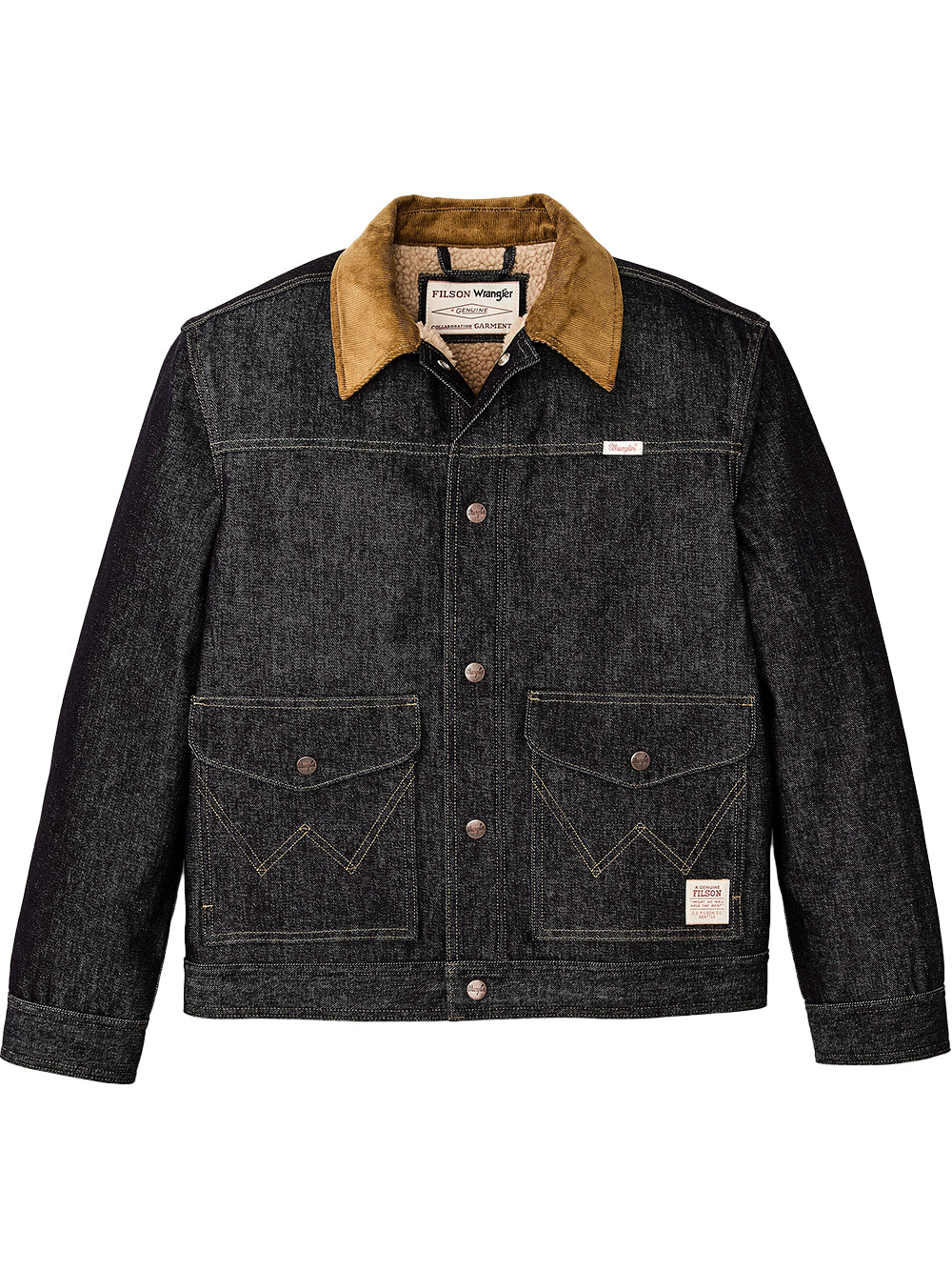 FILSON-FILSON X WRANGLER DENIM WORK JACKET-FMCPS0150 INDIGO