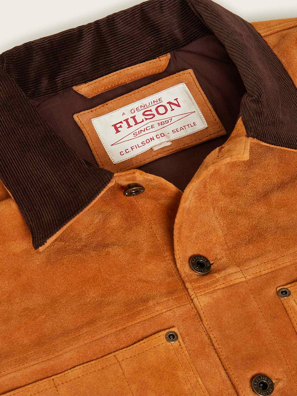 FILSON-SUEDE SHORT CRUISER-FMCPS0133 797 SADDLE BROWN