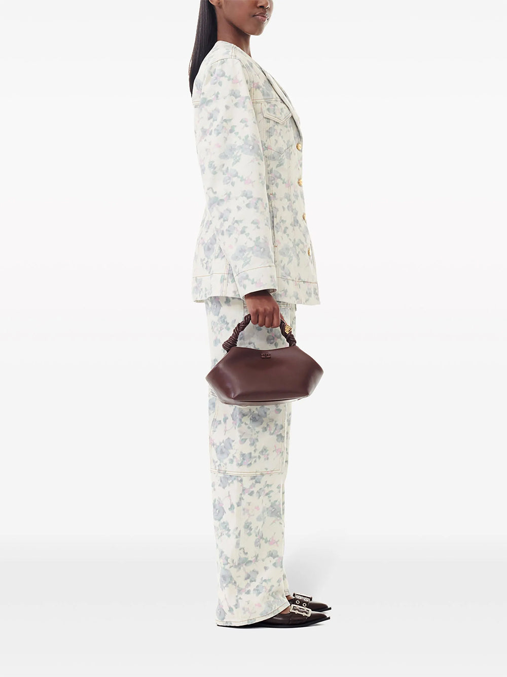 GANNI-BOU BAG SMALL-A5906 CHOCOLATE FONDANT 890