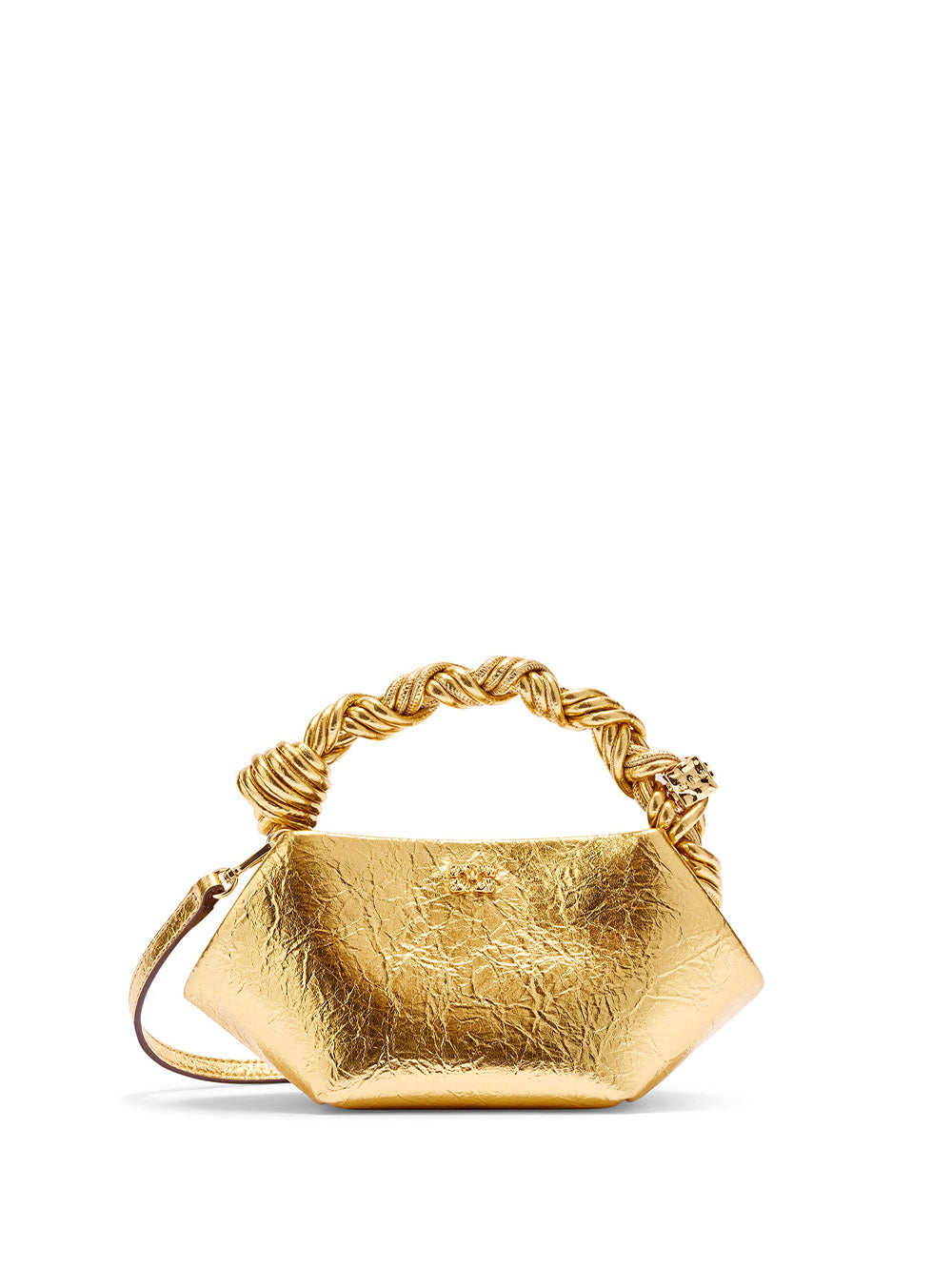 METALLIC MINI BOU BAG CRUSHED