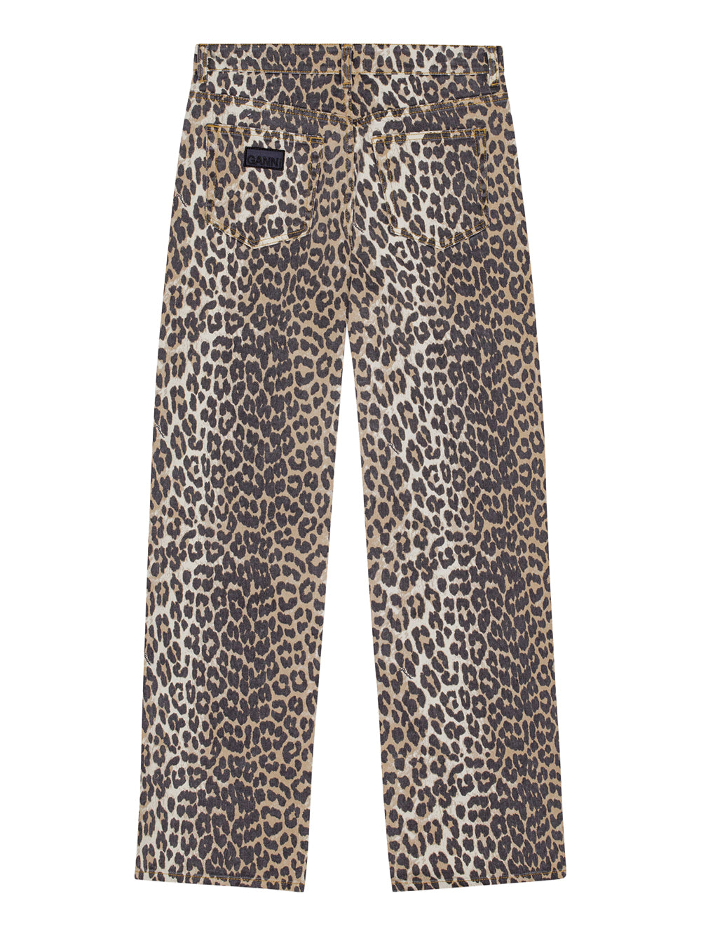 GANNI-PRINT DENIM IZEY-J1527 LEOPARD 943
