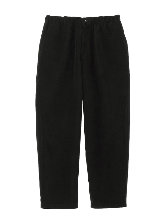 GOLDWIN-FINE WALE CORDUROY STRAIGHT PANTS-GL75376 BLACK