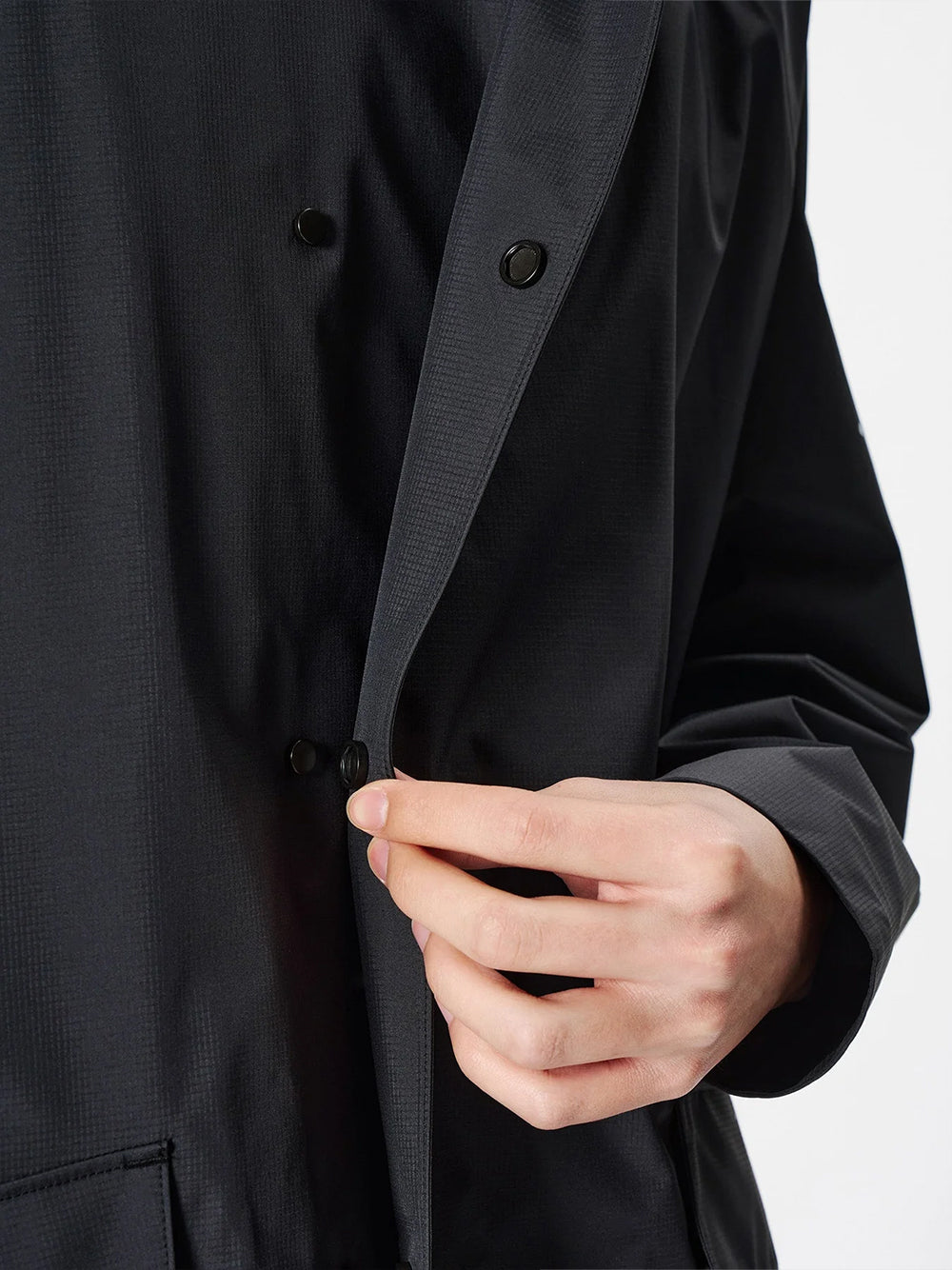 GOLDWIN-GORE-TEX 3/4 OVER COAT-GL05141 EBONY GRAY