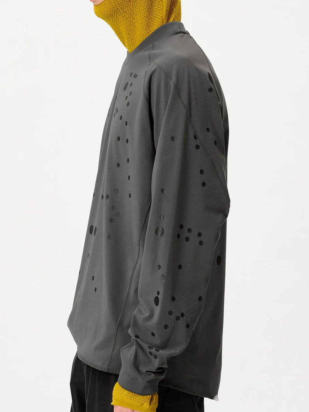 GOLDWIN-GRAPHIC L/S T-SHIRT-GZ45307 DEEP CHARCOAL