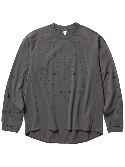 GOLDWIN-GRAPHIC L/S T-SHIRT-GZ45307 DEEP CHARCOAL