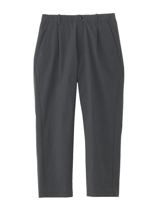 GOLDWIN-ONE TUCK TAPERED LIGHT PANTS-GL76180 EBONY GRAY