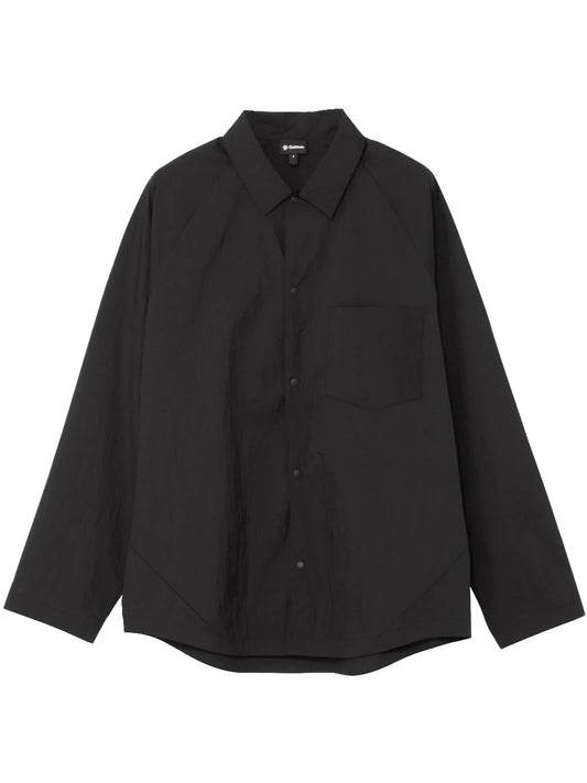 GOLDWIN-SHEER NYLON WIND SHIRT-GL56140 BLACK