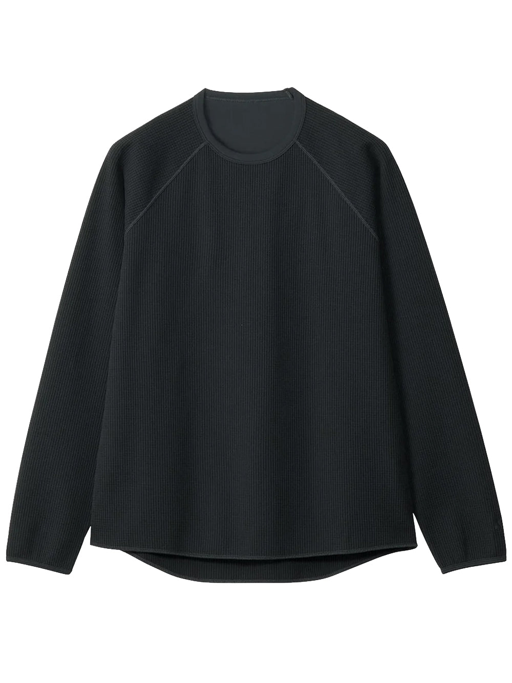 GOLDWIN-WAFFLE LIGHT L/S TSHIRT-GL45142 BLACK