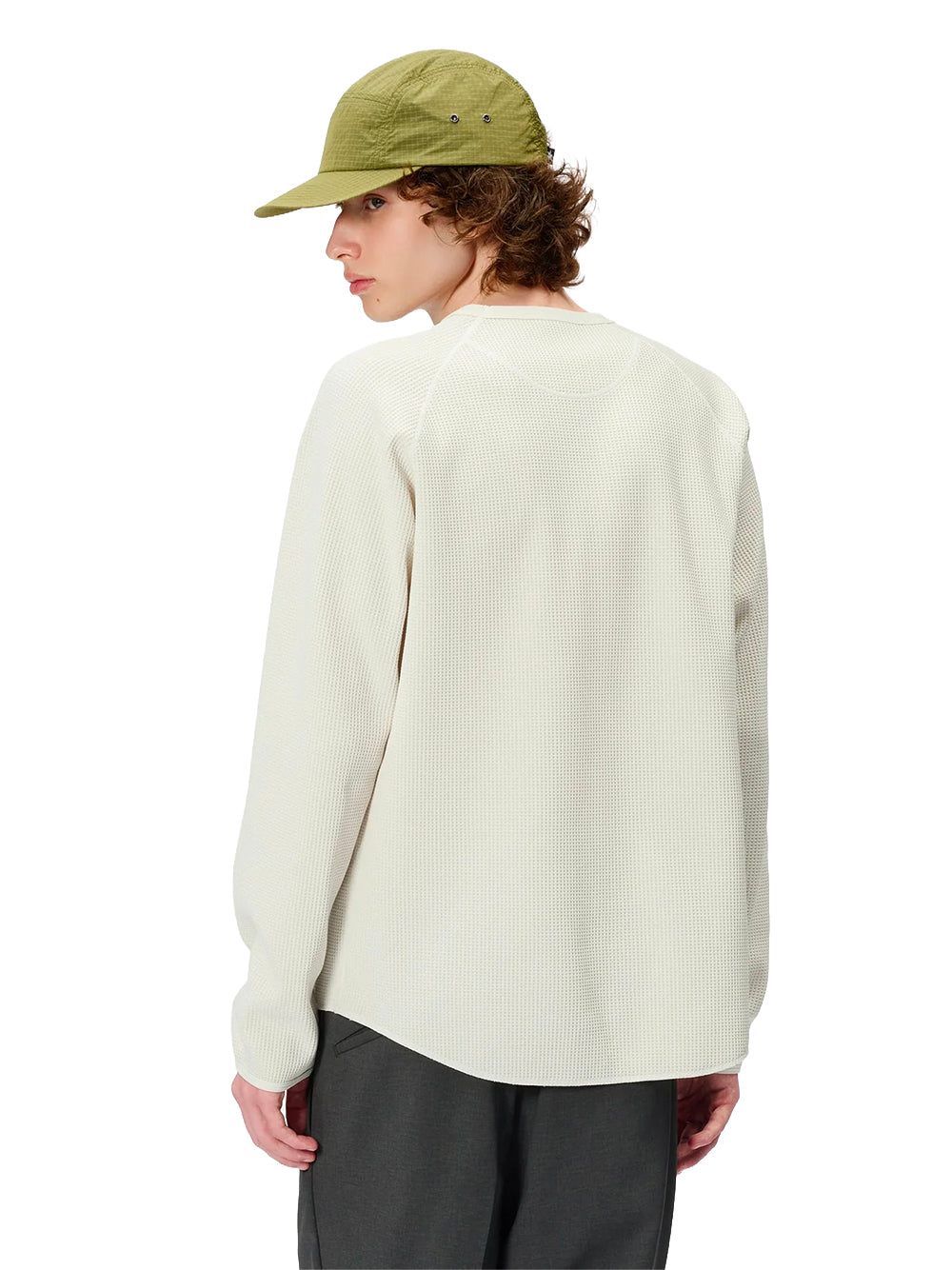 GOLDWIN-WAFFLE LIGHT L/S TSHIRT-GL45142 IVORY
