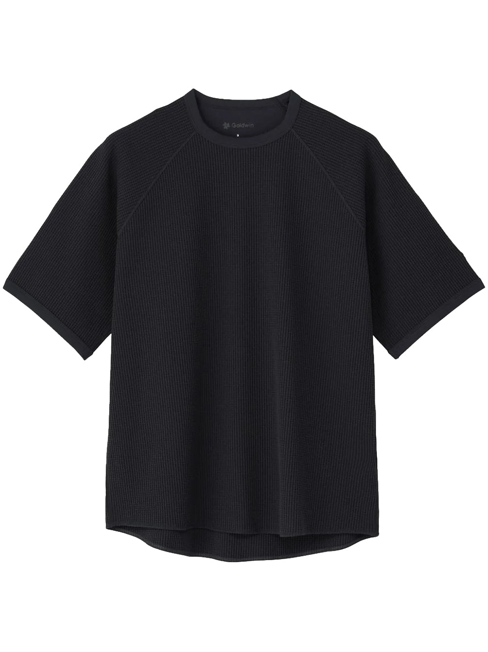 GOLDWIN-WAFFLE LIGHT TSHIRT-GL65143 BLACK
