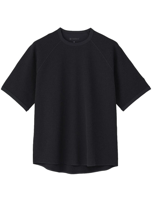 GOLDWIN-WAFFLE LIGHT TSHIRT-GL65143 BLACK