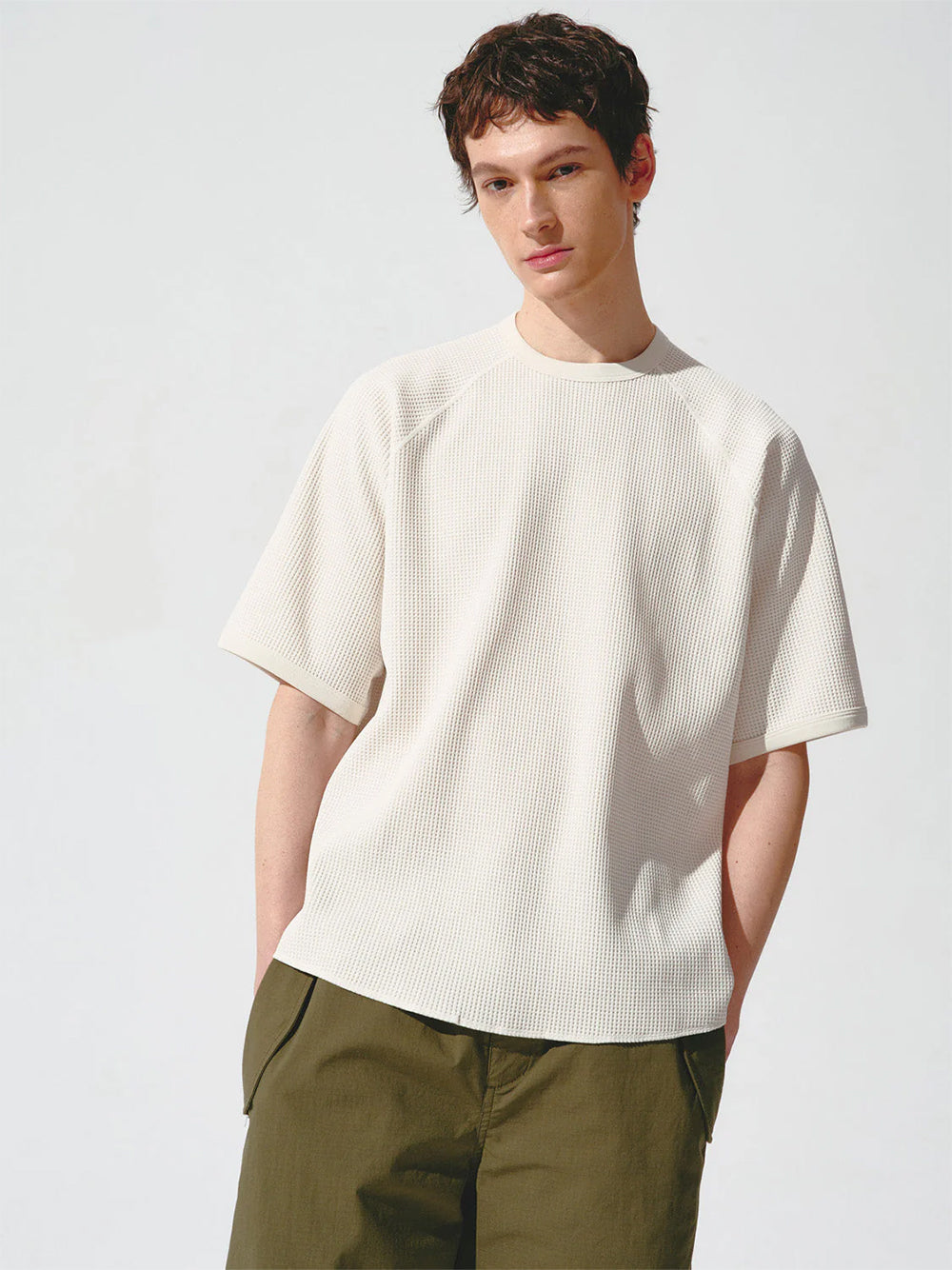 GOLDWIN-WAFFLE LIGHT TSHIRT-GL65143 IVORY