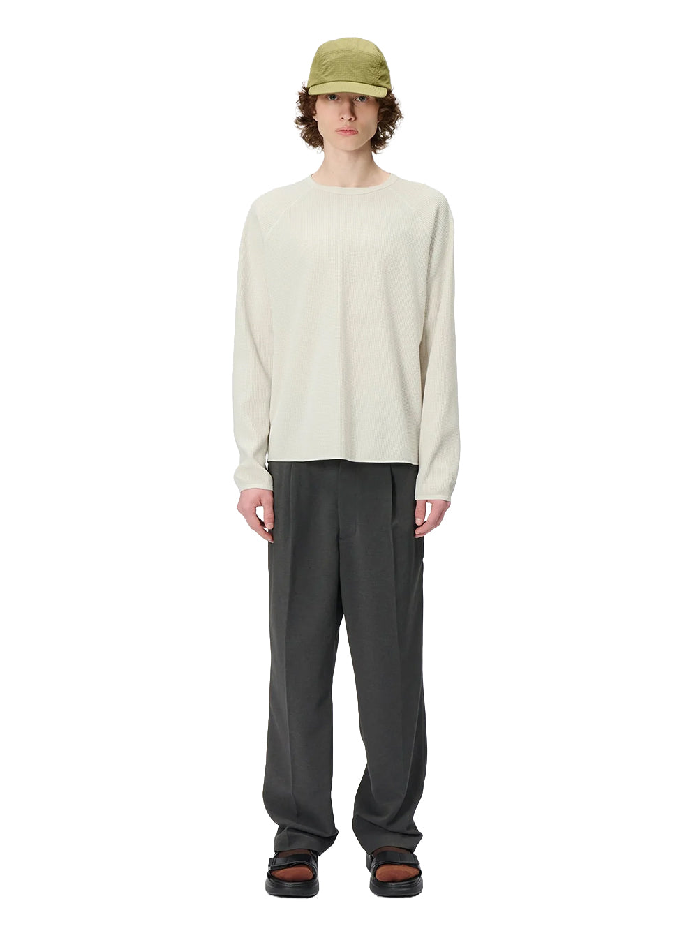 GOLDWIN-WF LIGHT L/S T-SHIRT-GL45142 IVORY