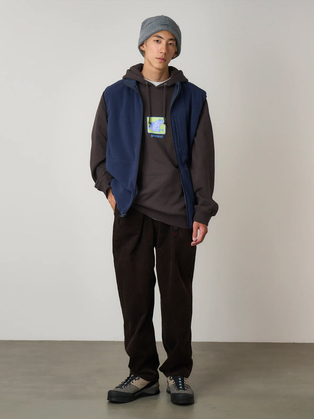 GRAMICCI-GRAMICCI COTTON CORDUROY PANT-G5FM.P073 DEEP BROWN