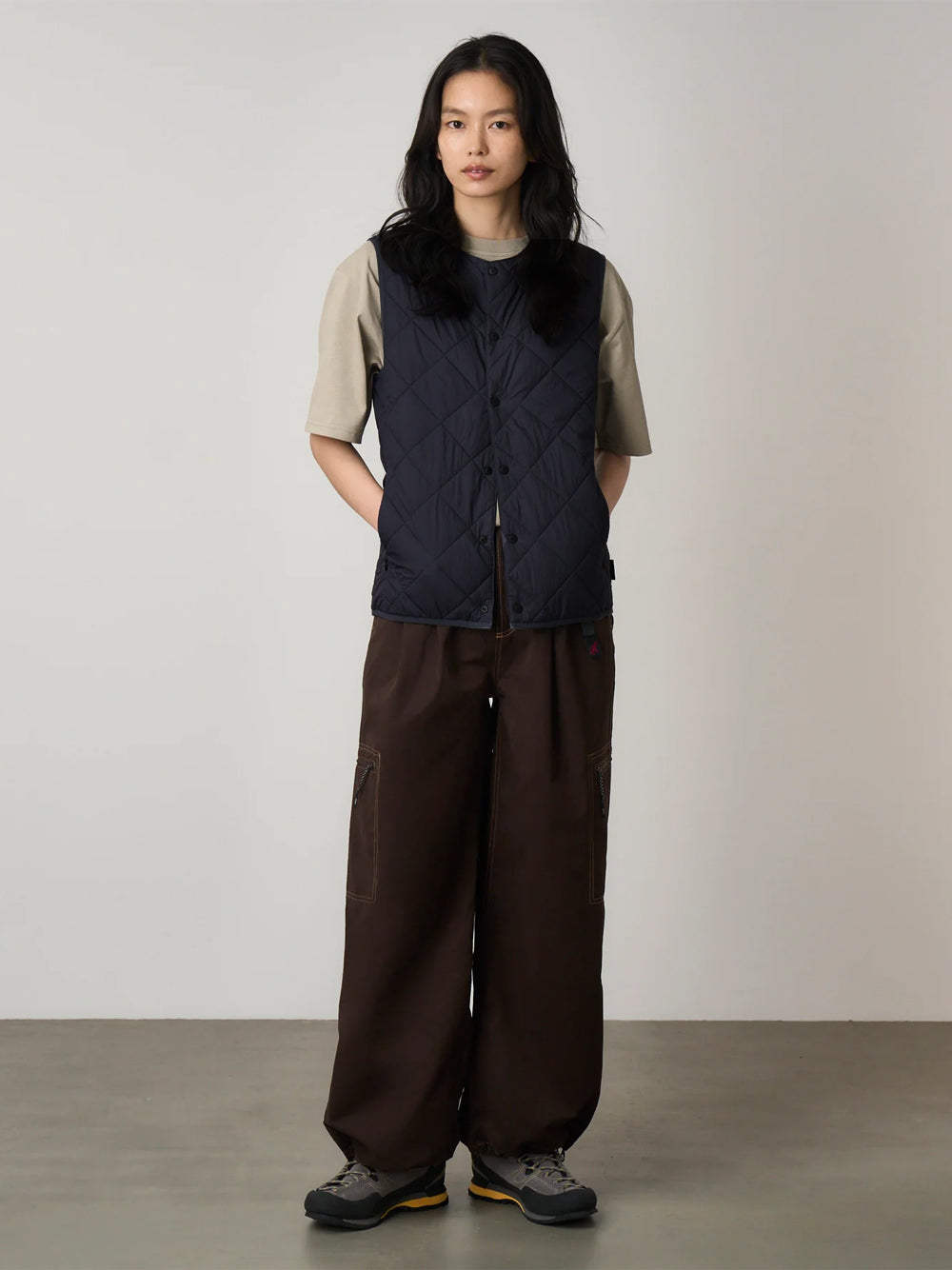 GRAMICCI-THERMAL INSULATION QUILTED VEST-G5FU.J032 BLACK