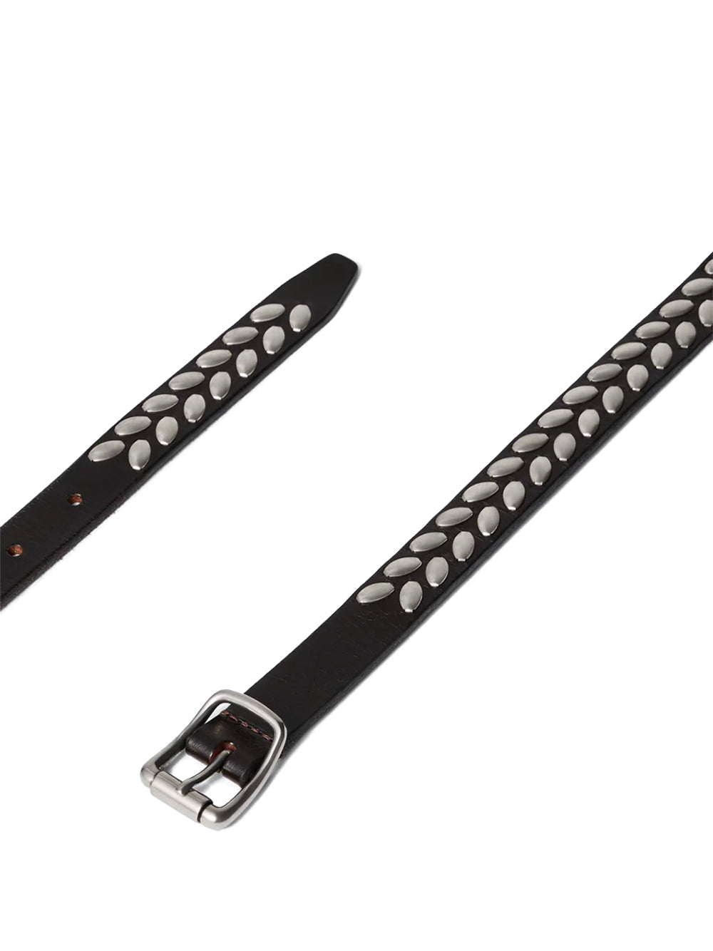 LEMAIRE-ALMOND STUD BELT 20-AC1212 LL0055 BR449 DARK BROWN