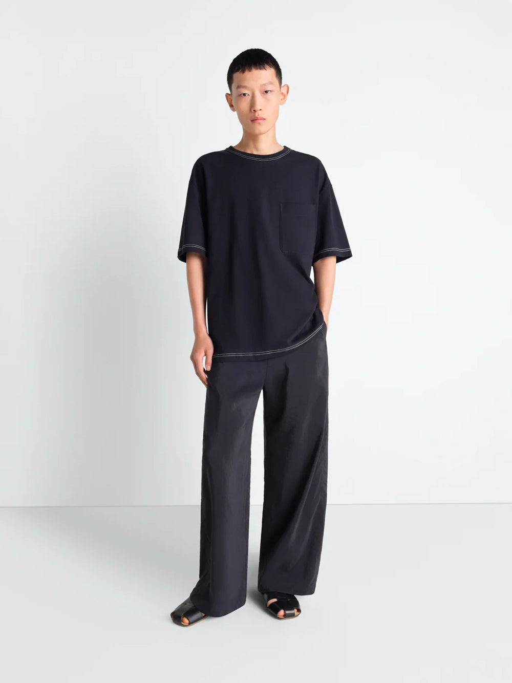 LEMAIRE-BOXY SS T-SHIRT-TS0010 LJ1010 BR498 URCHIN