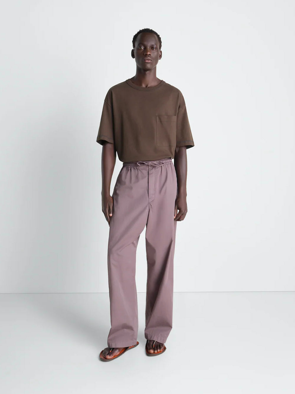 LEMAIRE-BOXY SS T-SHIRT-TS0010 LJ1010 BR512 RISTRETTO