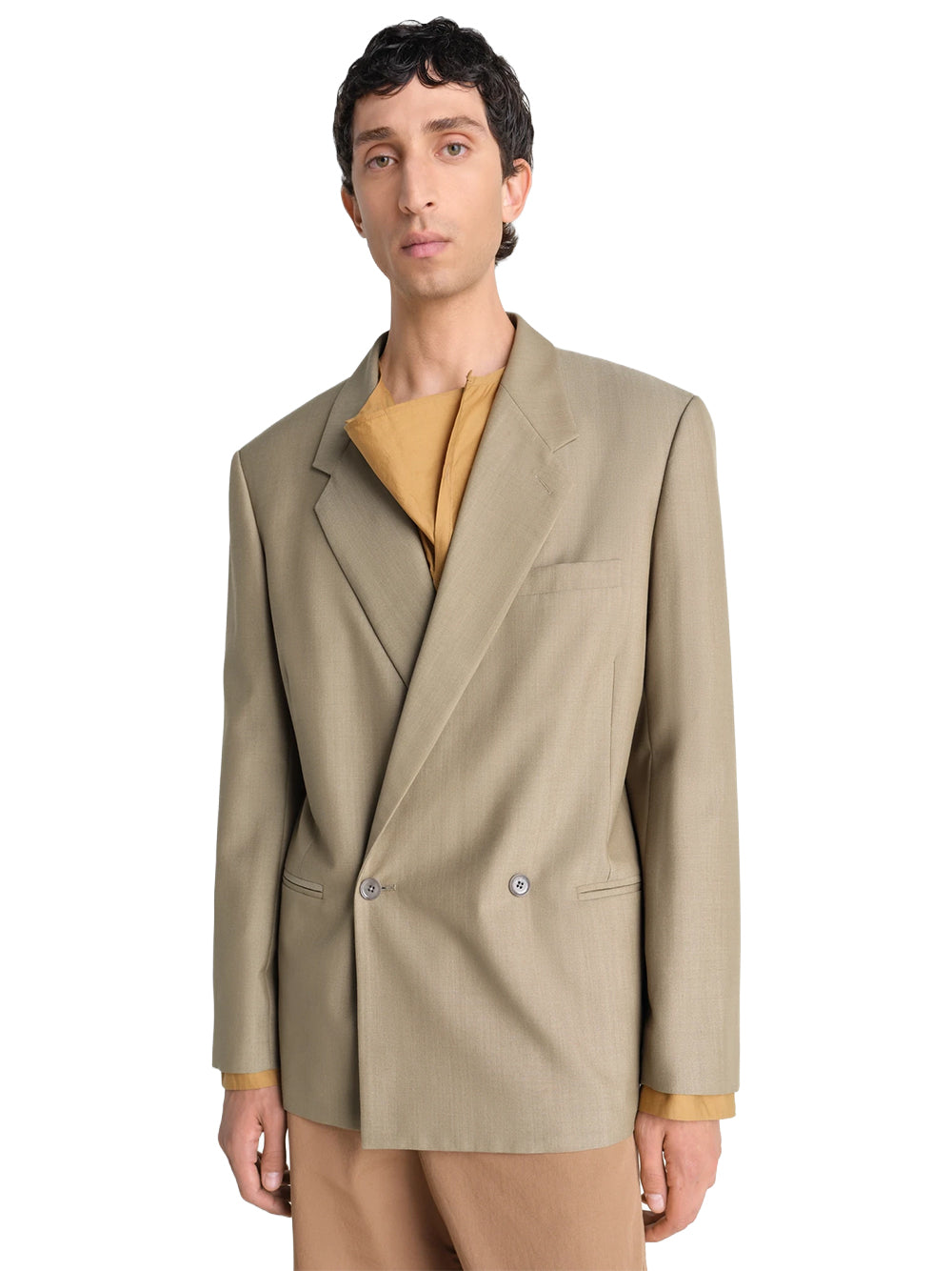 LEMAIRE-DB TAILORED JACKET-JA1096 LF414 GR657 HAY GREEN