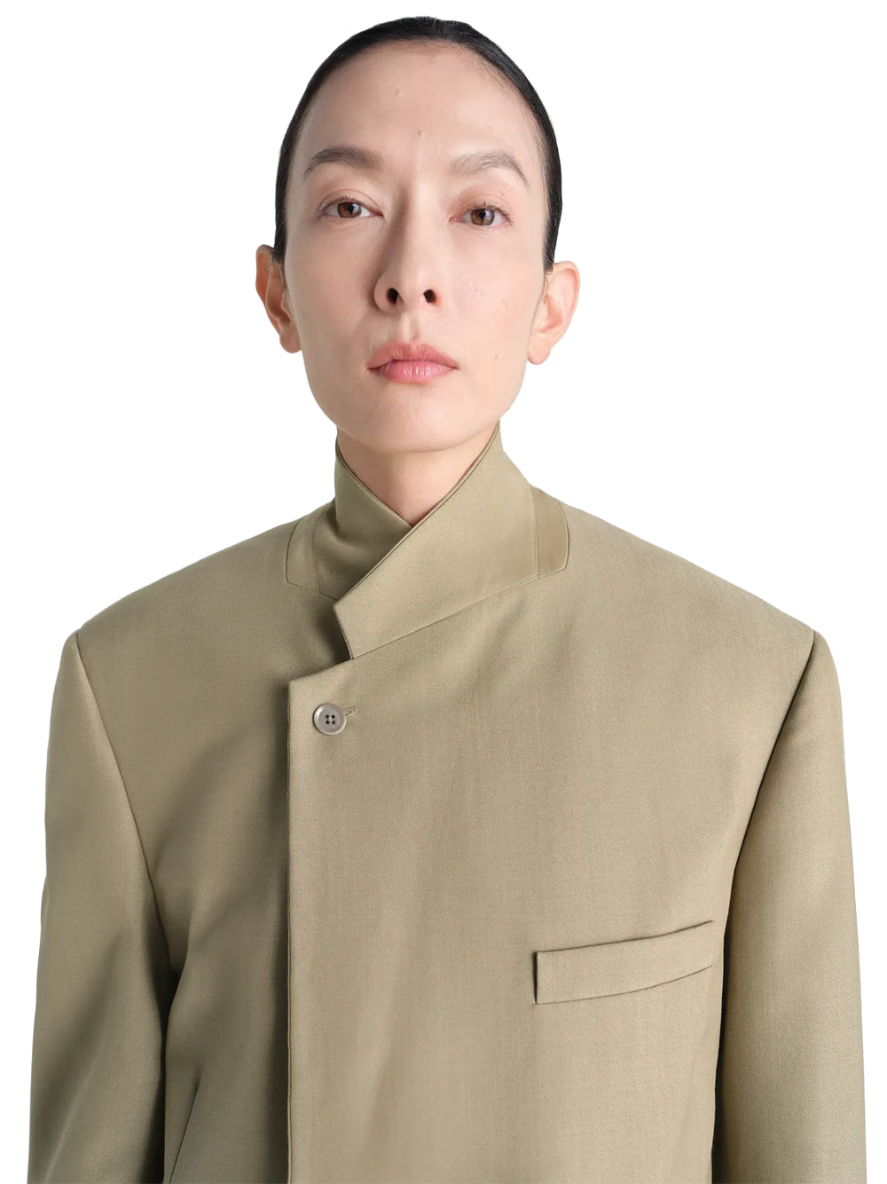 LEMAIRE-DB TAILORED JACKET-JA1096 LF414 GR657 HAY GREEN