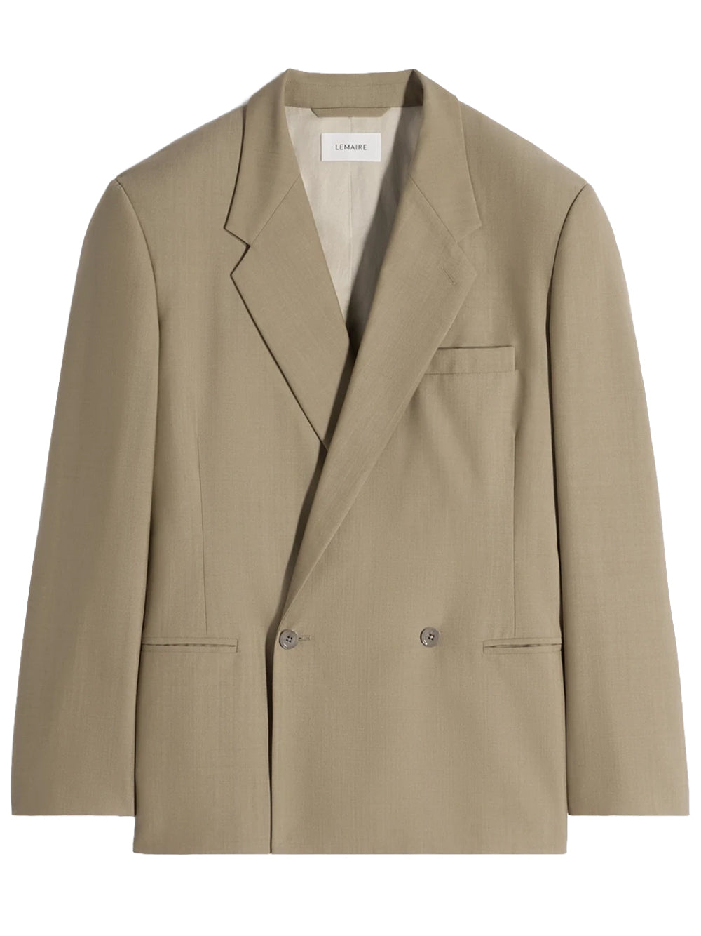 LEMAIRE-DB TAILORED JACKET-JA1096 LF414 GR657 HAY GREEN