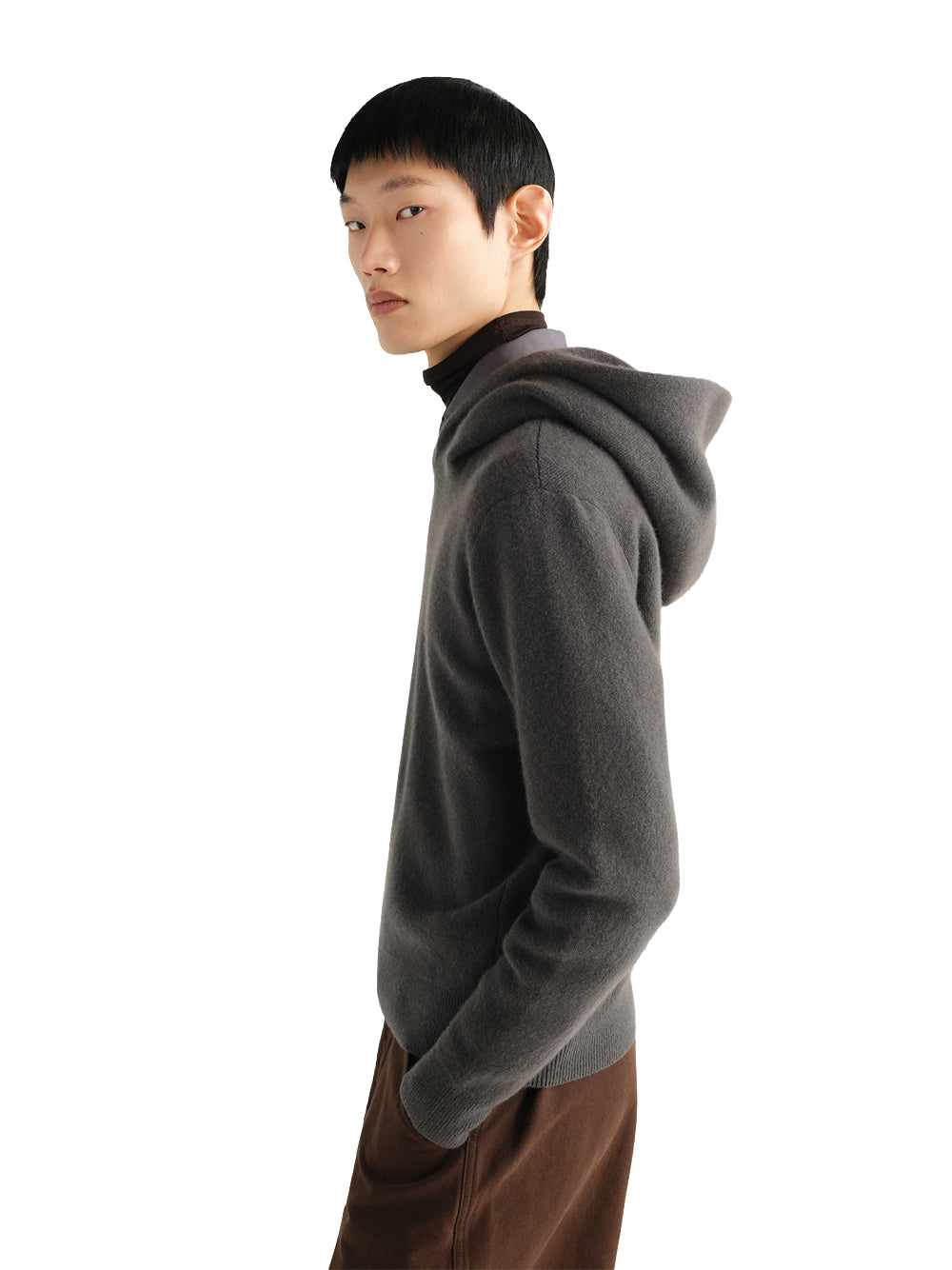LEMAIRE-HOODED SWEATER-PO0043.LK1062 BK502 STONE