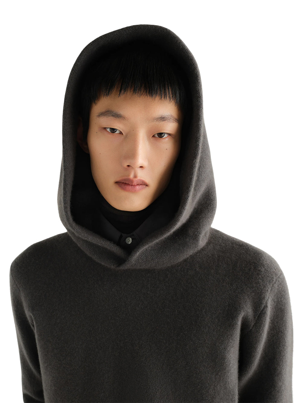 LEMAIRE-HOODED SWEATER-PO0043.LK1062 BK502 STONE