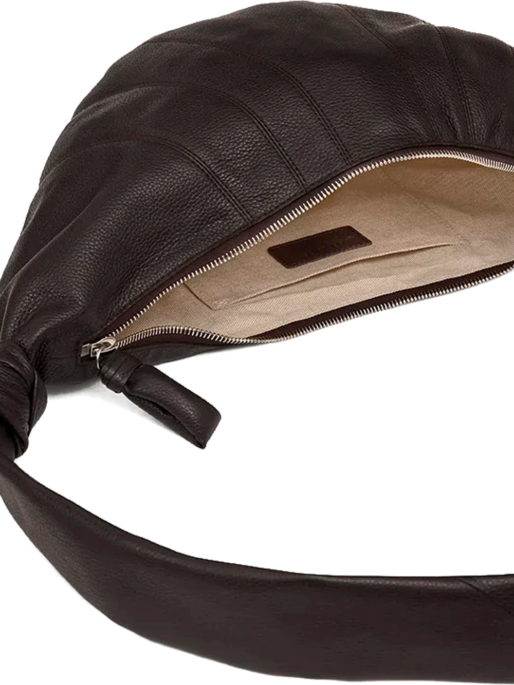 LEMAIRE-MEDIUM CROISSANT BAG-BG0001.LL0018 BR490 DARK CHOCOLATE