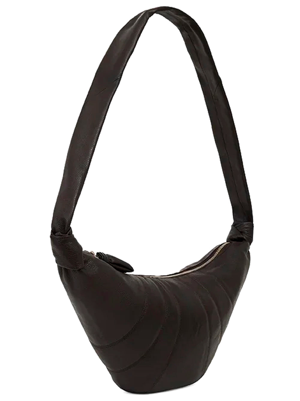 LEMAIRE-MEDIUM CROISSANT BAG-BG0001.LL0018 BR490 DARK CHOCOLATE