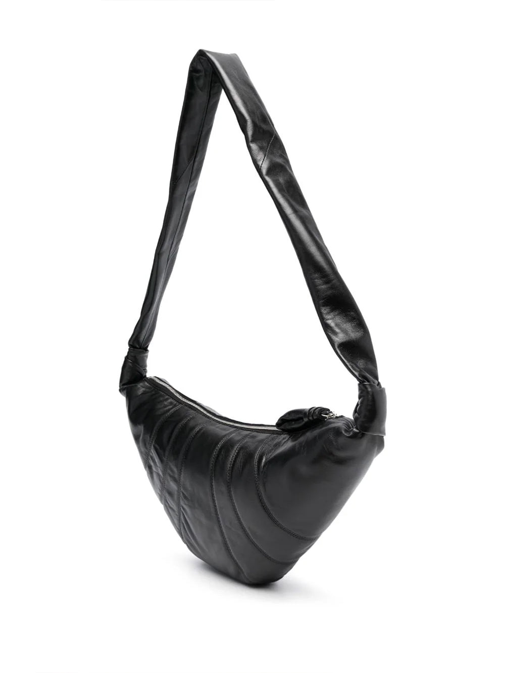 LEMAIRE-MEDIUM CROISSANT BAG-BG0001LL095 BK999 BLACK