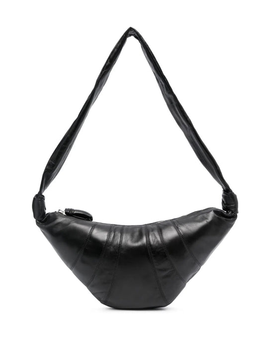 LEMAIRE-MEDIUM CROISSANT BAG-BG0001LL095 BK999 BLACK