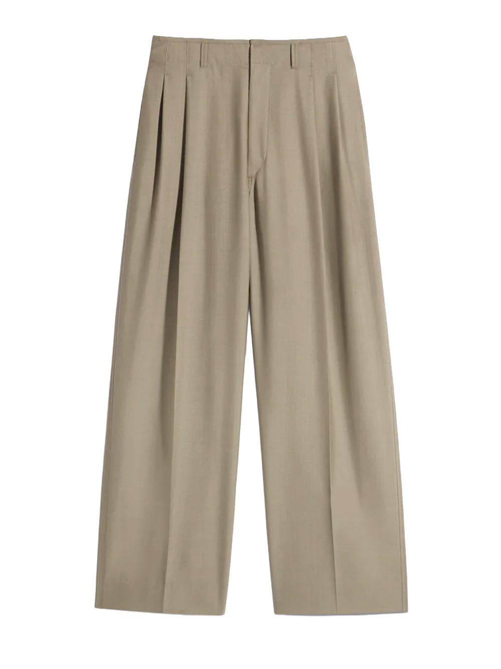 LEMAIRE-PLEATED TAILORED PANTS-PA1294 LF414 GR657 HAY GREEN