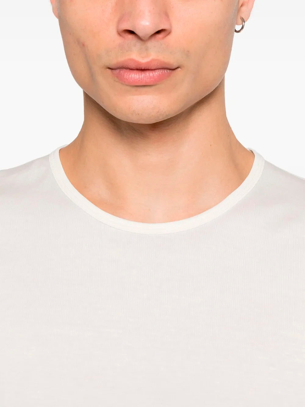 LEMAIRE-RELAXED T-SHIRT-TO1335.LJ1018 WH001 CHALK