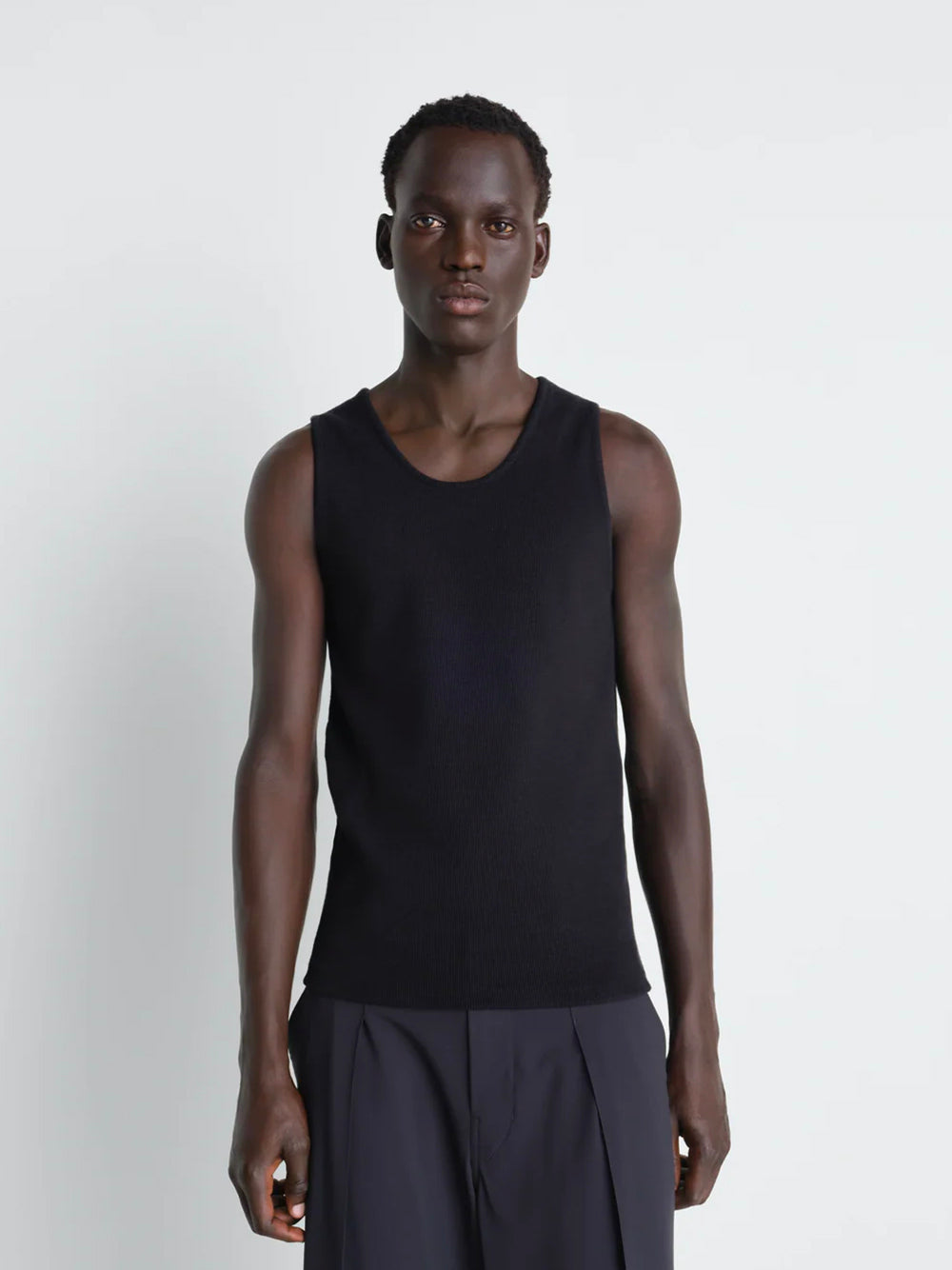 LEMAIRE-RIB TANK TOP-TS0006 LJ1030 BK999 BLACK