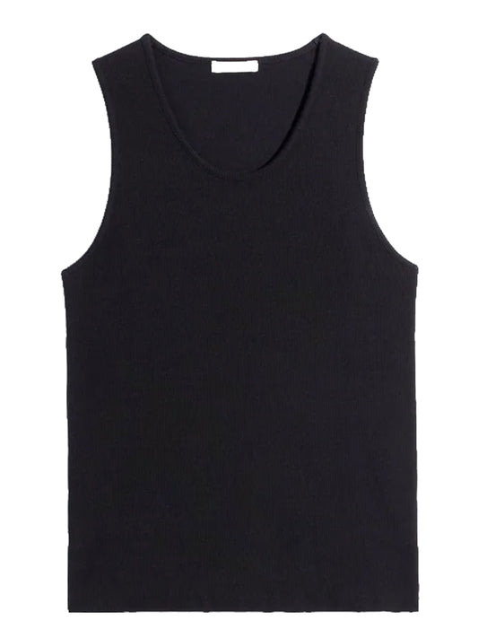 LEMAIRE-RIB TANK TOP-TS0006 LJ1030 BK999 BLACK