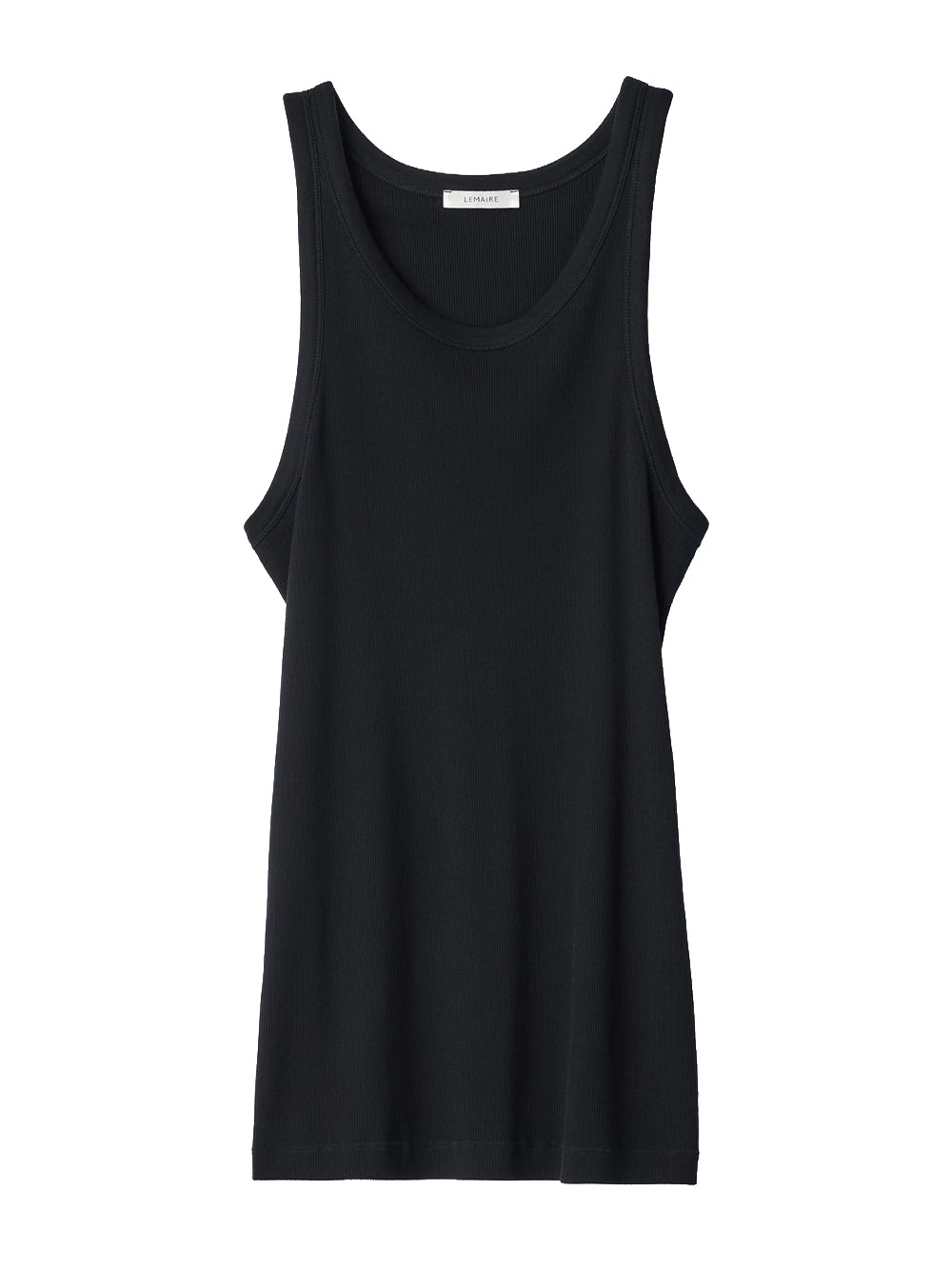 LEMAIRE-RIBBED TANK TOP-TS0035.LJ1067 BK999 BLACK