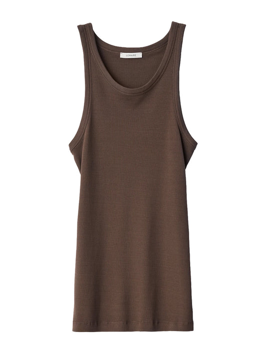LEMAIRE-RIBBED TANK TOP-TS0035.LJ1067 BR516 CAROB
