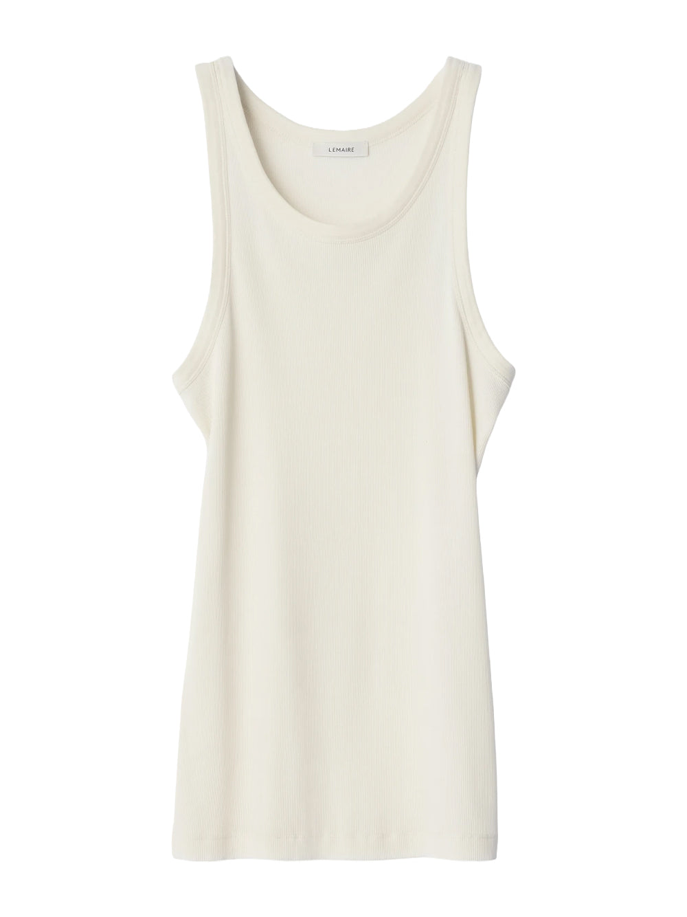 LEMAIRE-RIBBED TANK TOP-TS0035.LJ1067 WH048 LIGHT CREAM