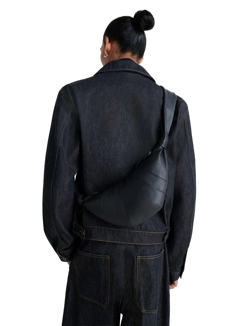 LEMAIRE-SMALL CROISSANT BAG-BG0003.LL0018 BK999 BLACK