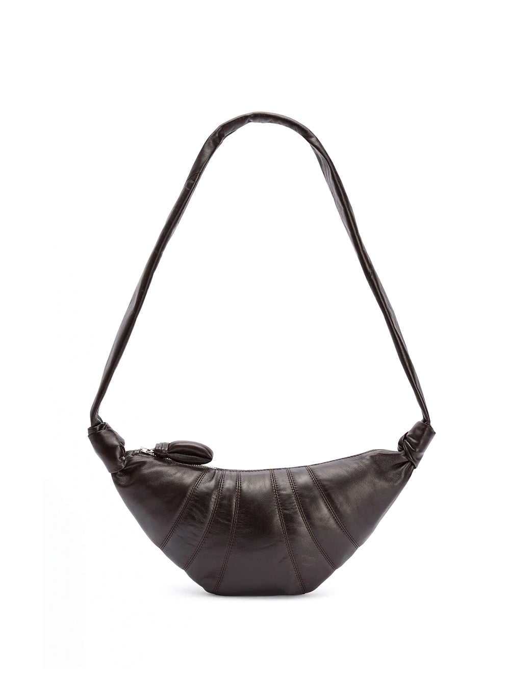 LEMAIRE-SMALL CROISSANT BAG-BG0003.LL095 BR490 DARK CHOCOLATE