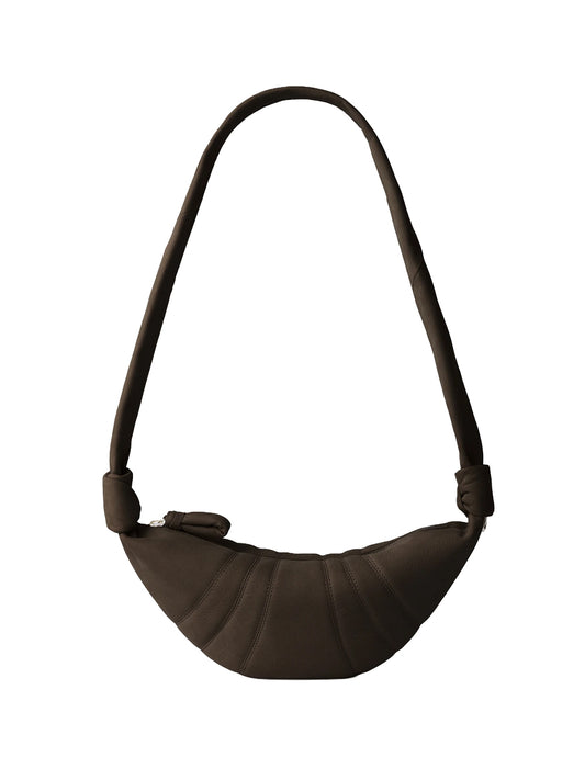LEMAIRE-SMALL CROISSANT BAG-BG0234.LL0189 BR007 EBONY BROWN