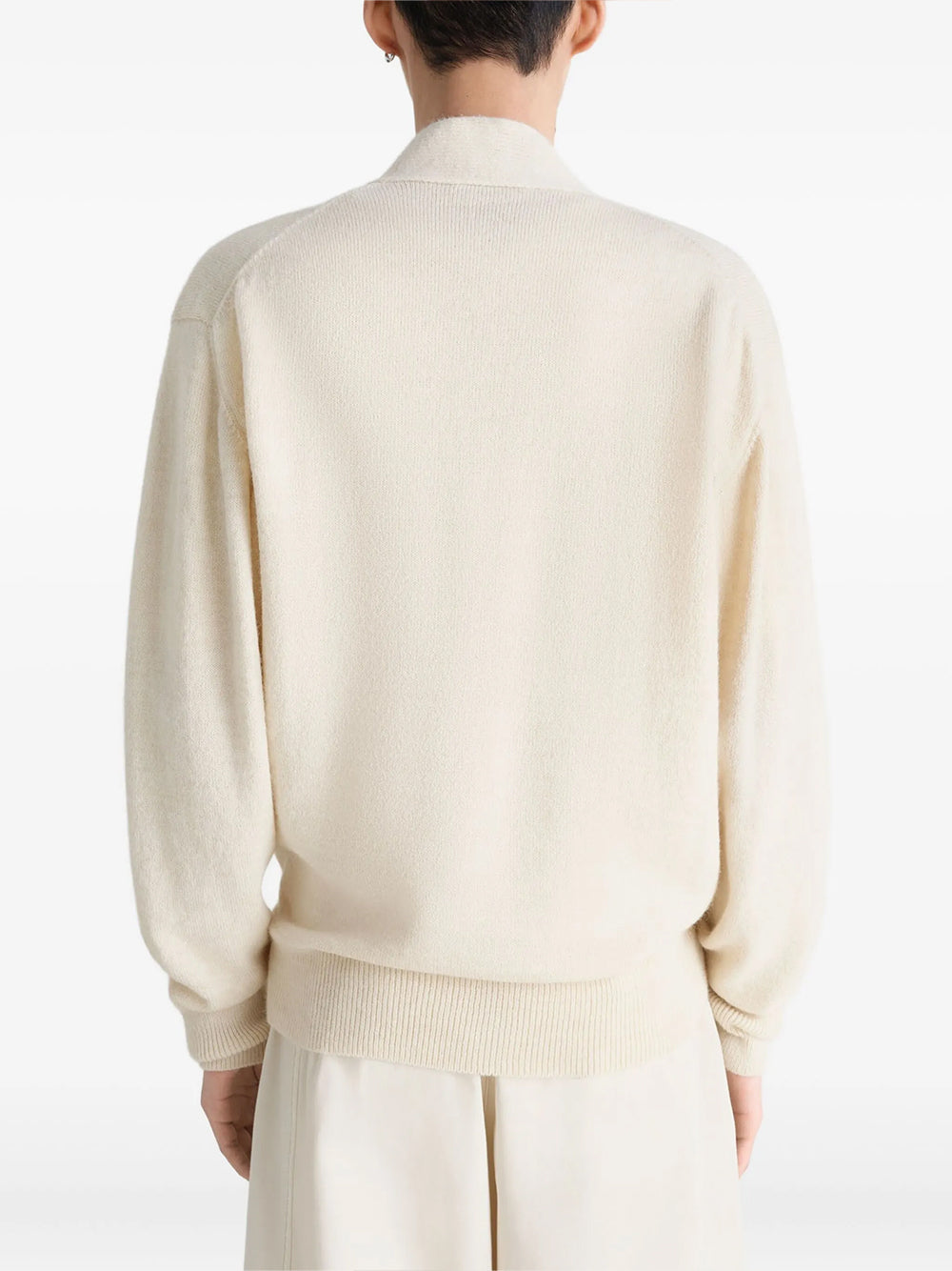 LEMAIRE-WRAP CARDIGAN-T01476.LK1028 WH048 LIGHT CREAM