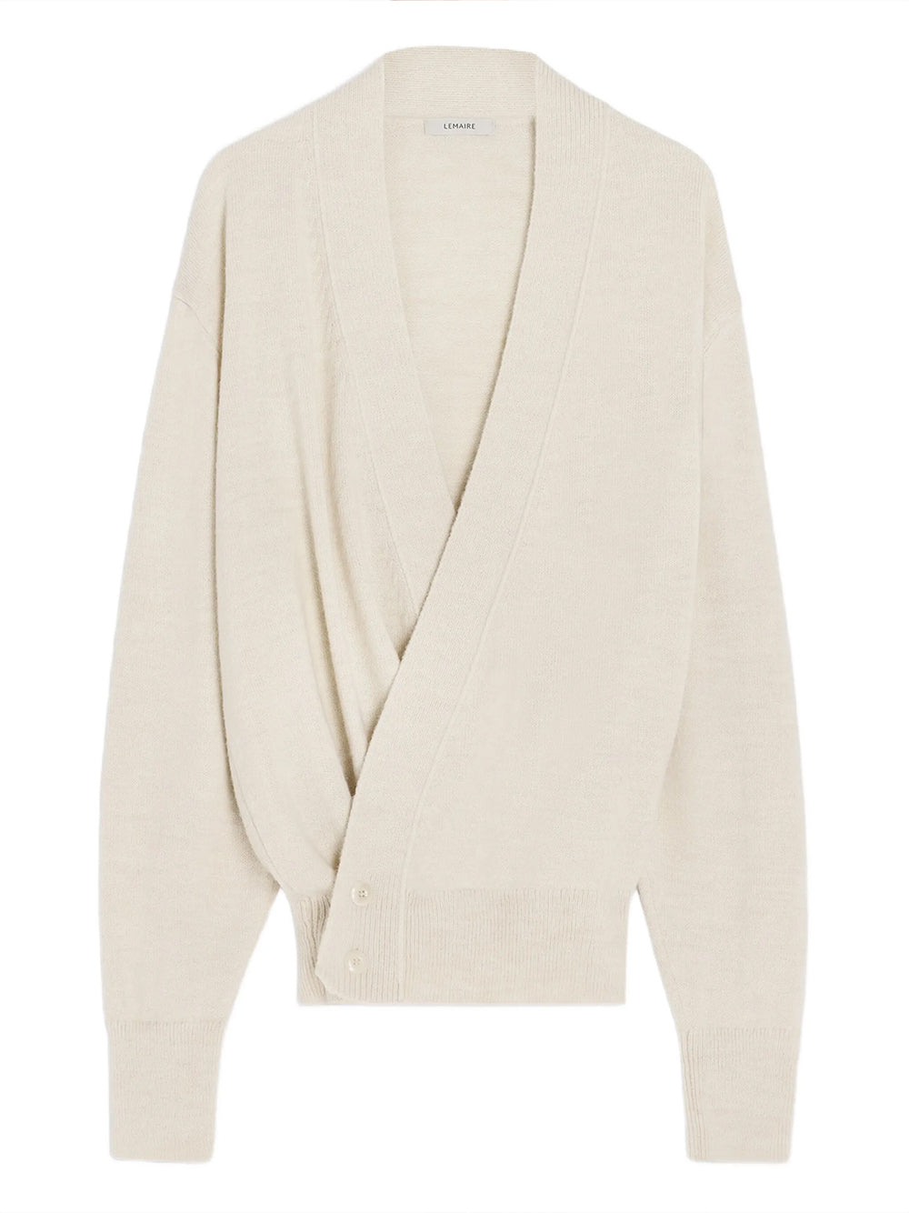 LEMAIRE-WRAP CARDIGAN-T01476.LK1028 WH048 LIGHT CREAM