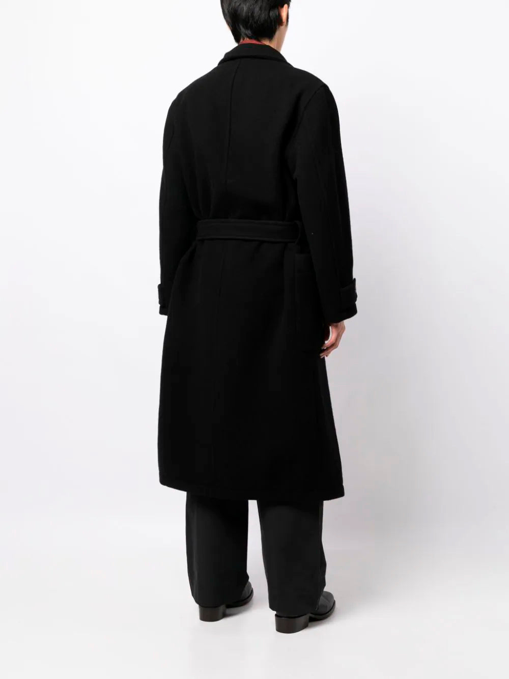 LEMAIRE-WRAP COAT-CO1037.LF1116 BK999 BLACK