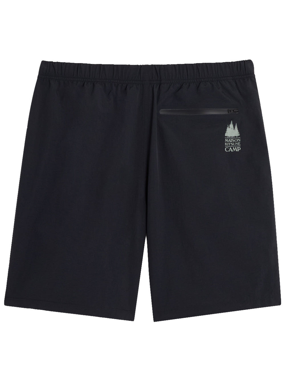 MAISON KITSUNÉ-BELTED TECHNICAL SHORTS-QM01403WQ4081 P199 BLACK